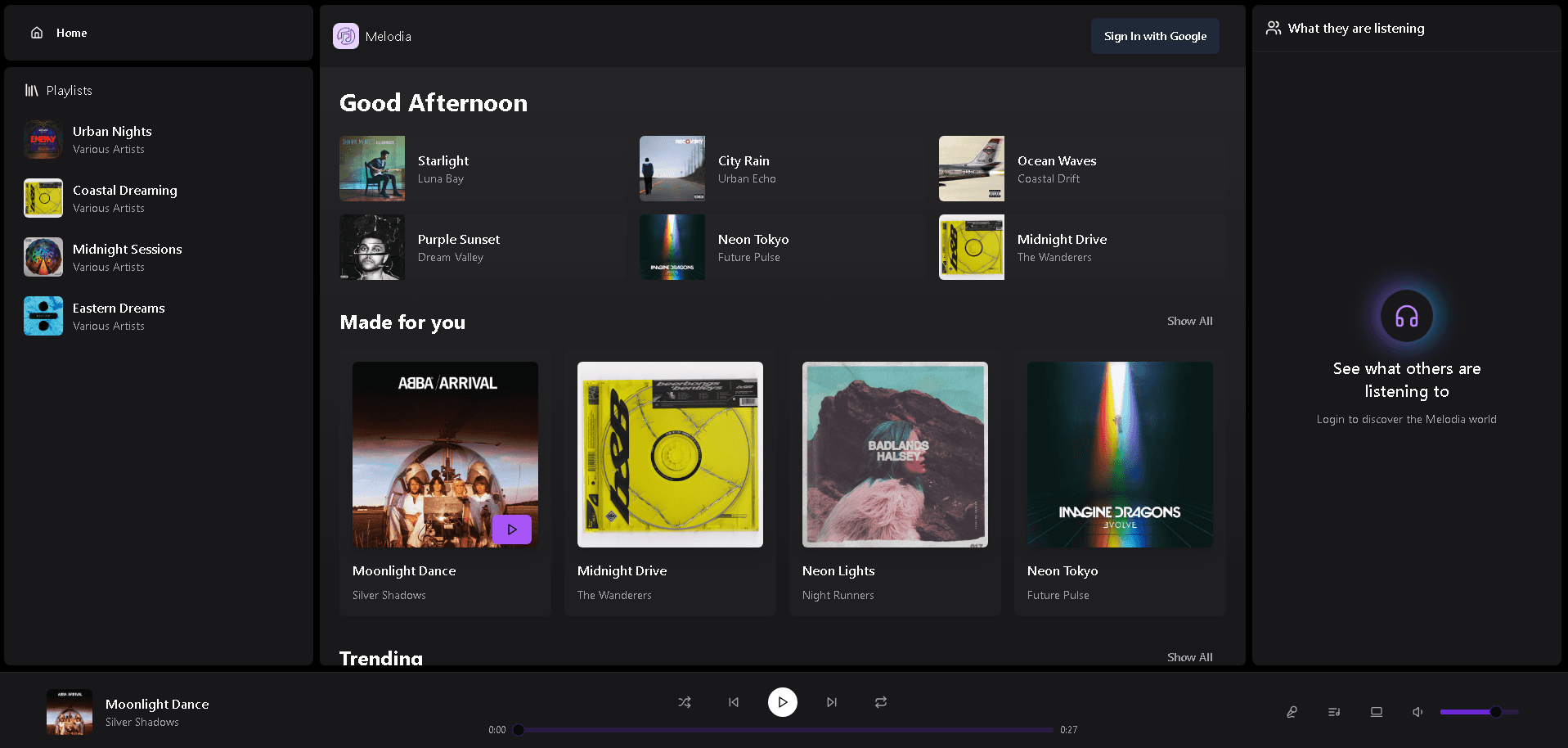 Web Music Player
